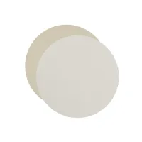Picture Stylish coaster for glasses Ø12 cm in white and cream