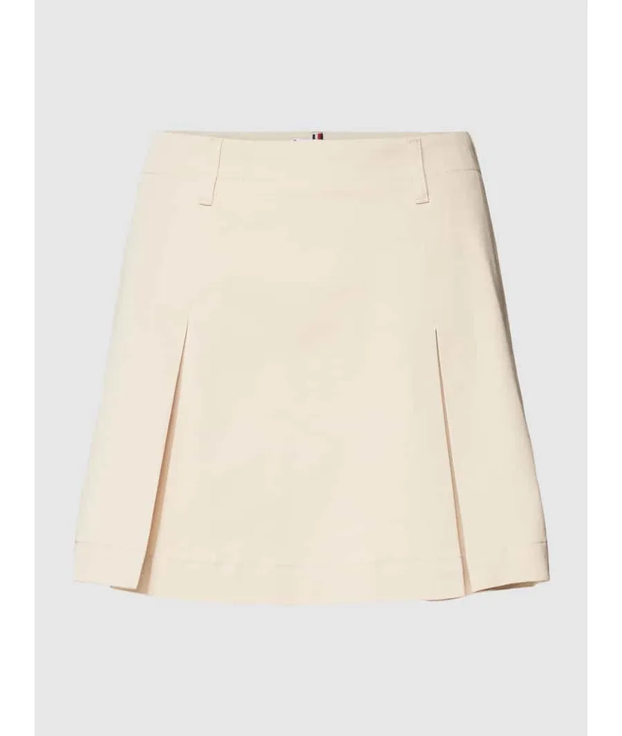 obrazek 1 Spódnica mini z zakładkami model ‘CHINO’