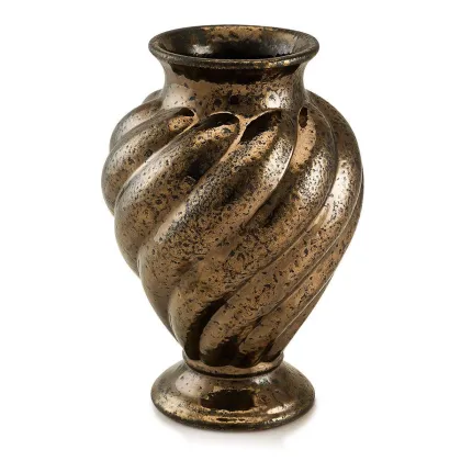 Picture Ceramic vase in oxidized bronze - Ahura