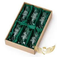 Zdjęcie Zestaw kieliszków do wódki na prezent dla myśliwego