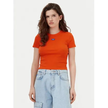 Zdjęcie HUGO T-Shirt Baby 50510749 Pomarańczowy Slim Fit