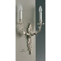 Picture Beautiful brass wall lamp with two lights – Il Paralume Marina