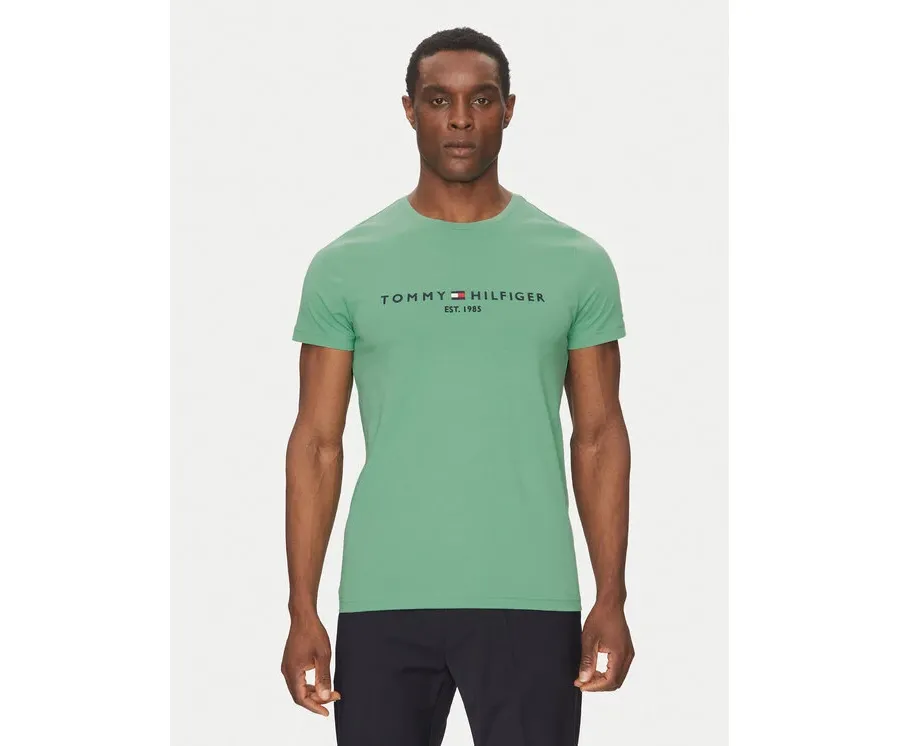 obrazek 1 Tommy Hilfiger T-Shirt Logo MW0MW11797 Zielony Regular Fit