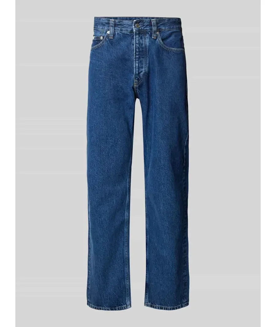 obrazek 1 Jeansy o kroju straight fit z 5 kieszeniami