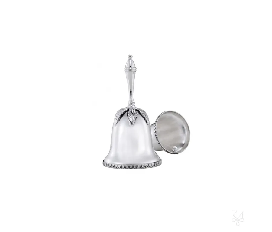 picture 2 Stylish silver table bell Leaf Cover - Zaramella Argenti
