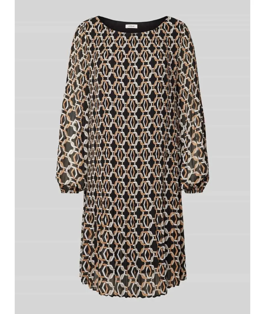 obrazek 1 Sukienka o długości do kolan ze wzorem na całej powierzchni