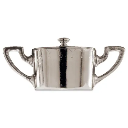 Picture Luxurious pewter sugar bowl for the Andrea Doria service
