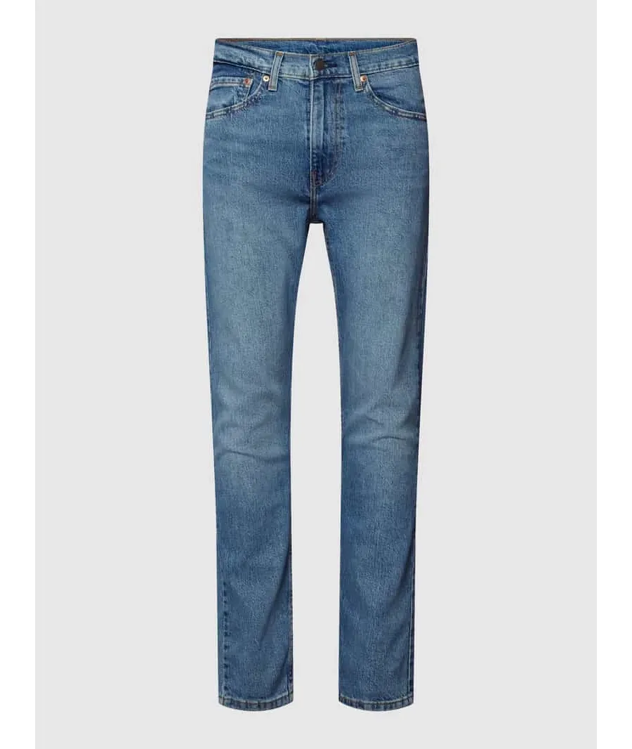obrazek 1 Jeansy o kroju slim tapered fit z 5 kieszeniami