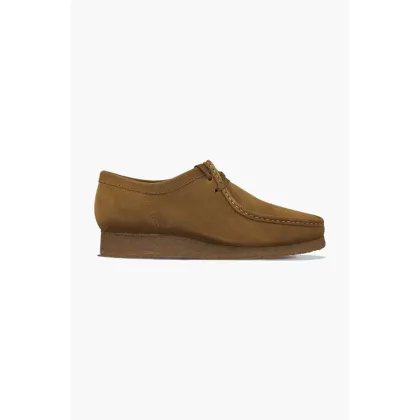 Zdjęcie Clarks Originals półbuty zamszowe Wallabee kolor brązowy 26155518