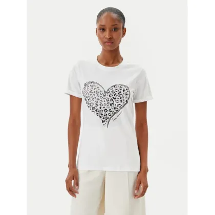 Zdjęcie Fracomina T-Shirt FR25ST3019J401N5 Biały Regular Fit