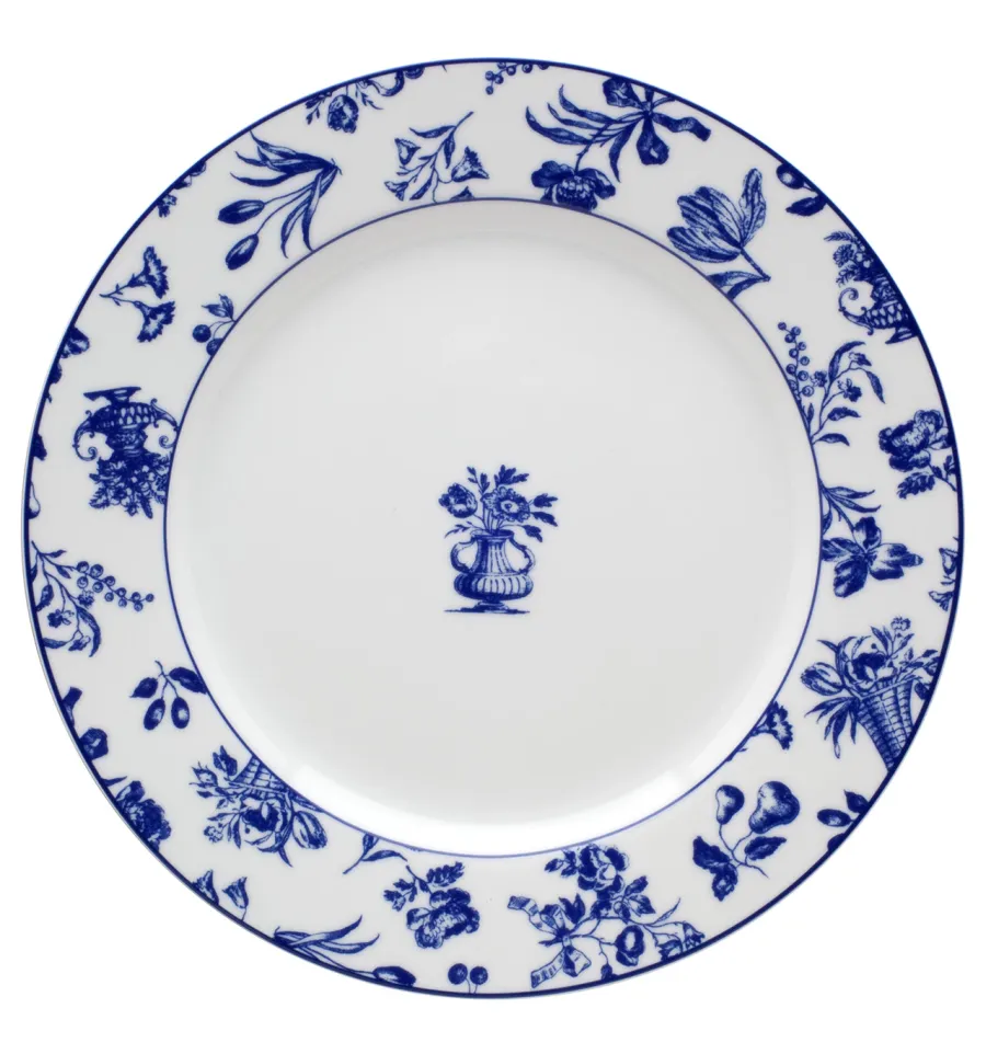 obrazek 1 Luksusowy porcelanowy talerz obiadowy Chintz Azul z roślinnym motywem ozdobnym - Vista Alegre