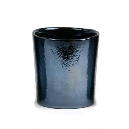 Zdjęcie Zestaw 6 czarnych szklanek ze szkła murano