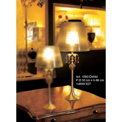 Zdjęcie Lampa stołowa z podwójnym kloszem o wyjątkowym kształcie - Il Paralume Marina