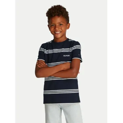 Zdjęcie Tommy Hilfiger T-Shirt KB0KB09534 Granatowy Regular Fit