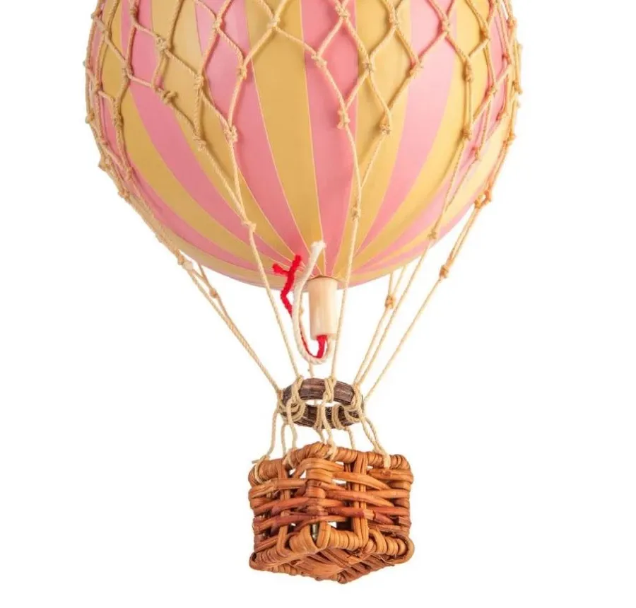 obrazek 4 Pamiątka dla miłośnika lotnictwa - balon z różowymi paskami
