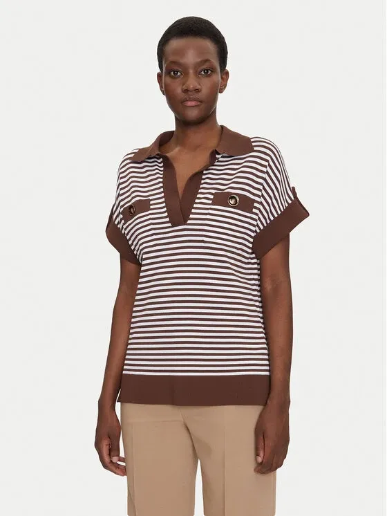 Picture Luisa Spagnoli Sweter Caio 58672 Granatowy Regular Fit