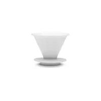 Picture Elegant porcelain dripper for coffee filters - size S - Leander