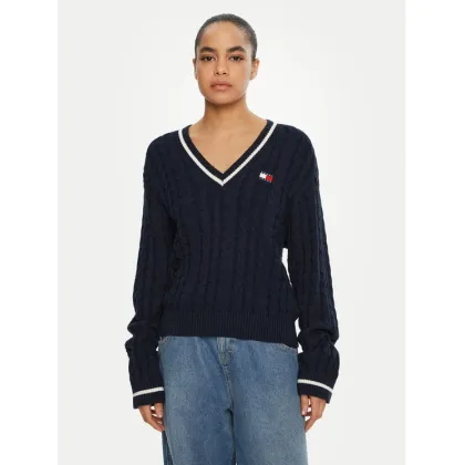 Zdjęcie Tommy Jeans Sweter DW0DW19885 Granatowy Regular Fit
