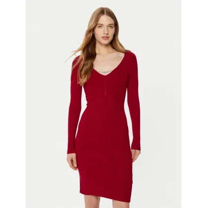 Zdjęcie Guess Sukienka dzianinowa W5RK07 Z2YJ2 Czerwony Regular Fit