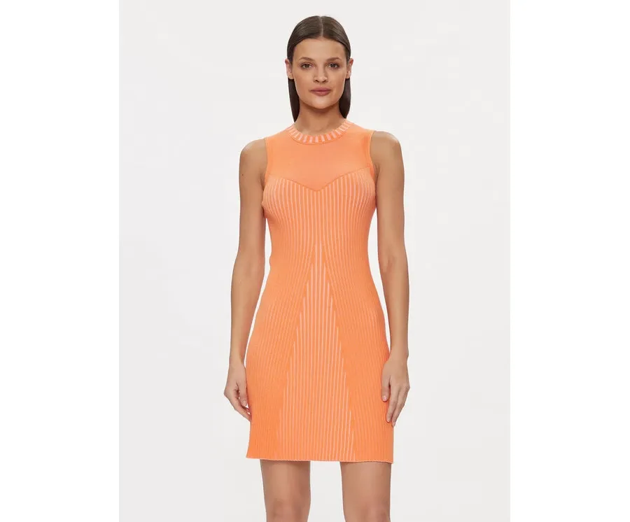 obrazek 1 Guess Sukienka dzianinowa Allie W4RK20 Z2YN2 Pomarańczowy Slim Fit