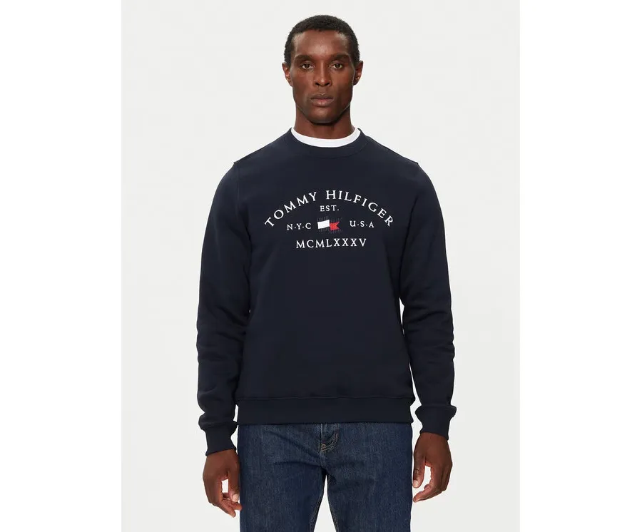 obrazek 1 Tommy Hilfiger Bluza MW0MW35526 Granatowy Regular Fit