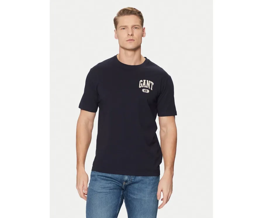 obrazek 1 Gant T-Shirt 2003292 Granatowy Regular Fit