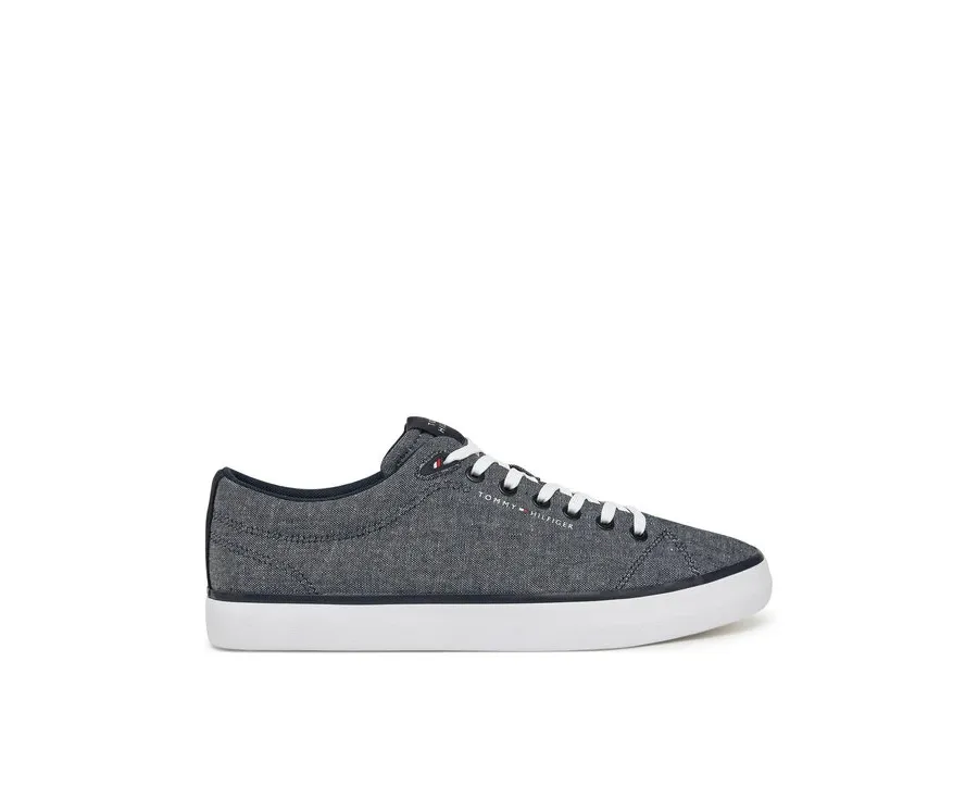 obrazek 1 Tommy Hilfiger Tenisówki Th Hi Vulc Low Core Chambray FM0FM05389 Niebieski