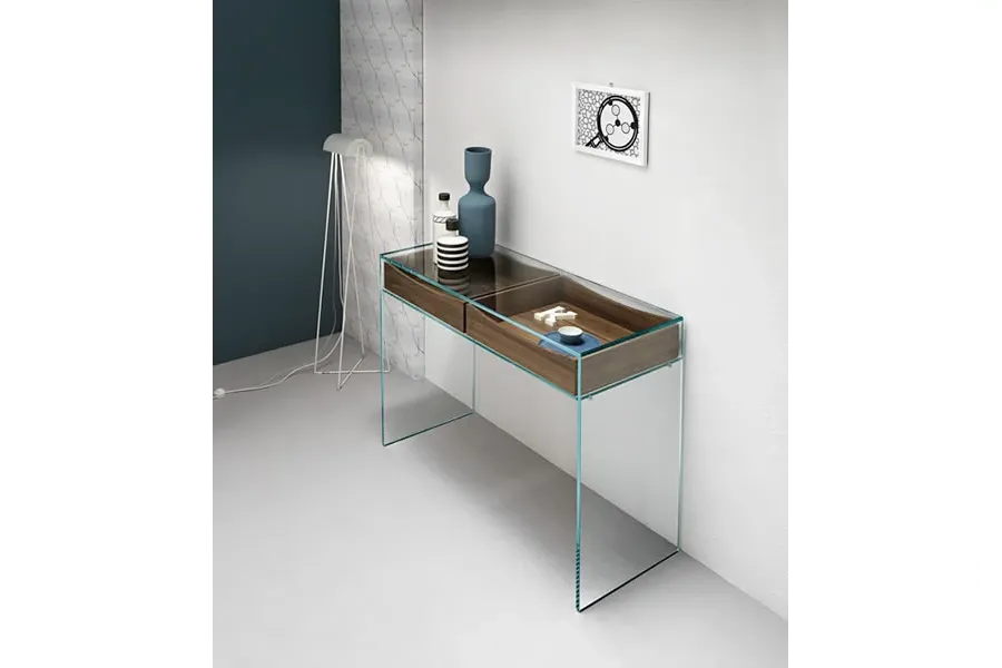 obrazek 1 Luksusowa włoska konsola ze szkła - Tonelli Design