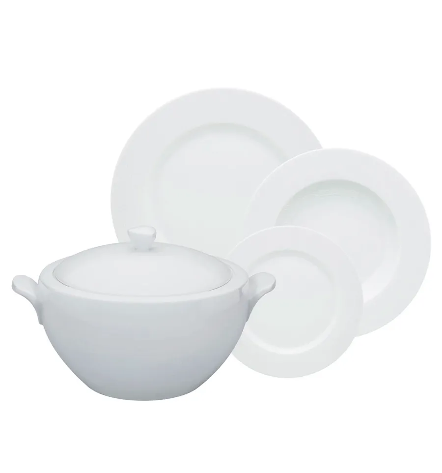 picture 1 A large set of porcelain dinnerware from the unique Spirit White collection - Vista Alegre