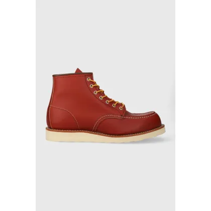 Zdjęcie Red Wing buty skórzane Moc Toe kolor czerwony 8875