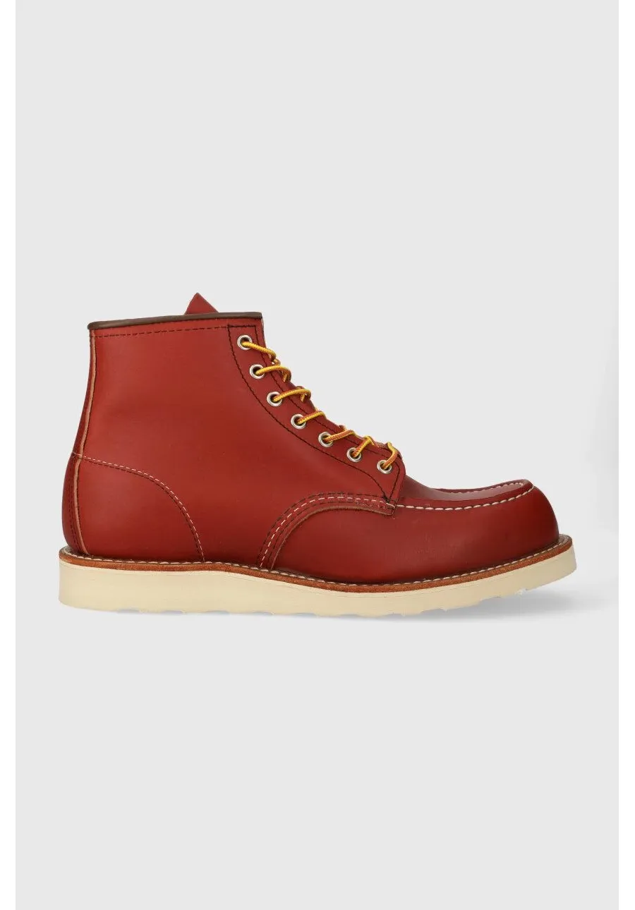 obrazek 1 Red Wing buty skórzane Moc Toe kolor czerwony 8875