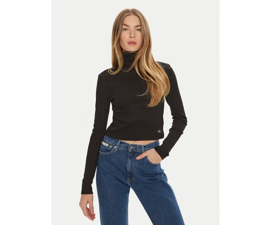 obrazek 1 Calvin Klein Jeans Golf J20J224196 Czarny Regular Fit