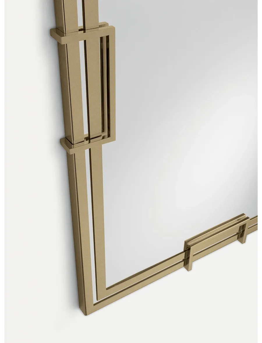 obrazek 2 Lustro Valentino z podwójną metalową ramą