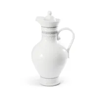 Picture Luxurious porcelain jug with a lid decorated with a gray motif - Leander