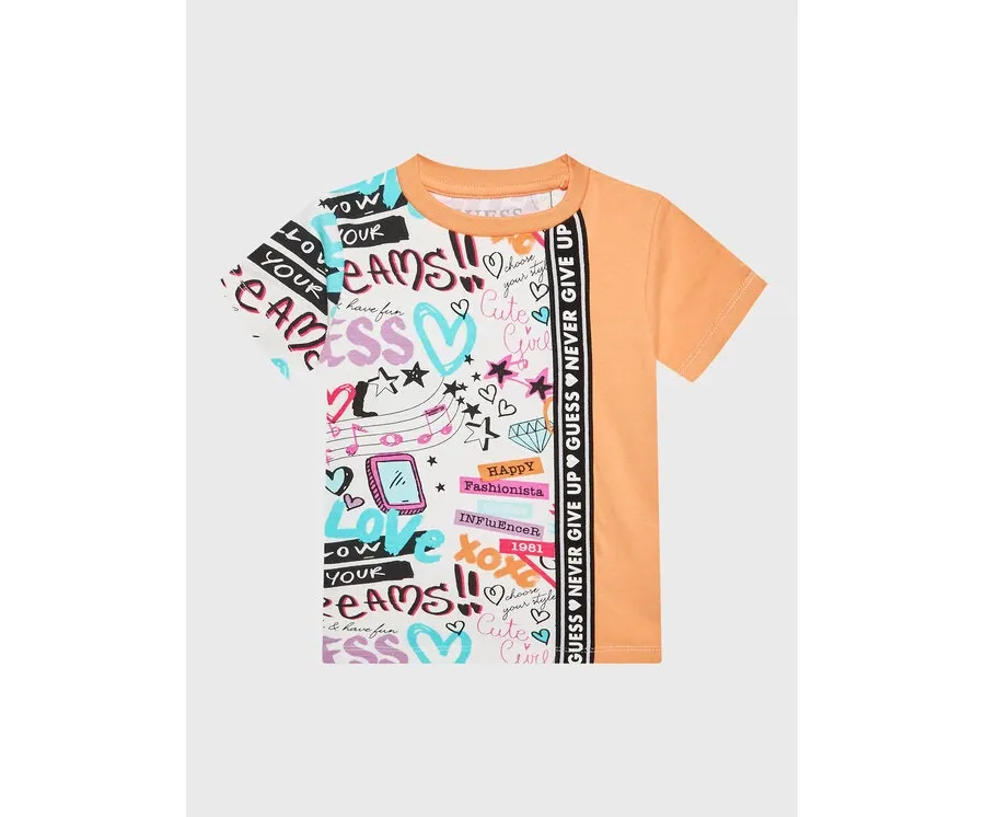 obrazek 1 Guess T-Shirt K3RI24 K6YW3 Pomarańczowy Regular Fit