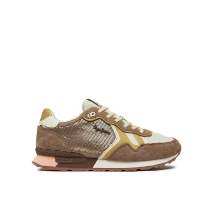 Zdjęcie Pepe Jeans Sneakersy Brit Sequins W PLS40009 Beżowy