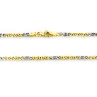 Picture Two-tone gold chain for men