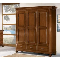 Picture A solid, Italian 3-door wardrobe in a classic style - Zanini