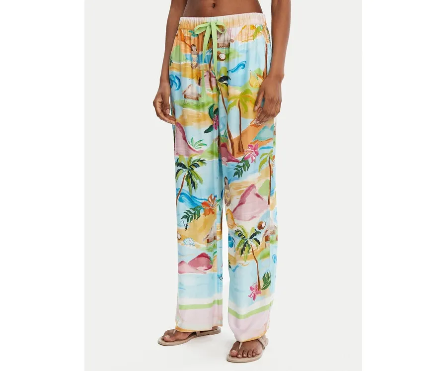 obrazek 1 Seafolly Spodnie materiałowe South Pacific 55400-PA Kolorowy Relaxed Fit