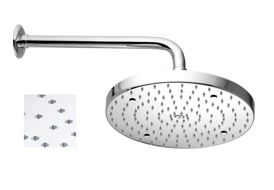 obrazek 4 Kompletna minimalna okrągła głowica prysznicowa zapobiegająca osadzaniu się kamienia Ø20 cm - Officina Nicolazzi