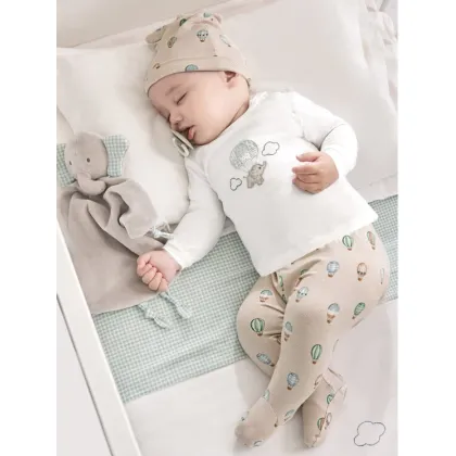 Zdjęcie Mayoral Komplet bluzka i półśpiochy 1532 Beżowy Regular Fit