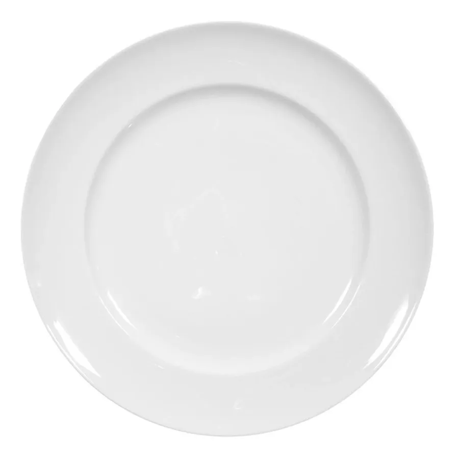 obrazek 1 Płaski biały okrągły talerz wykonany z porcelany z Niemiec – Tettau