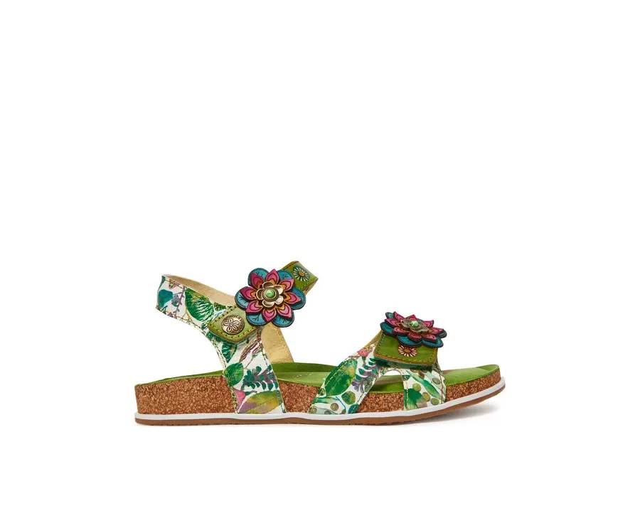 obrazek 1 Laura Vita Sandały Brcyano 12 Zielony