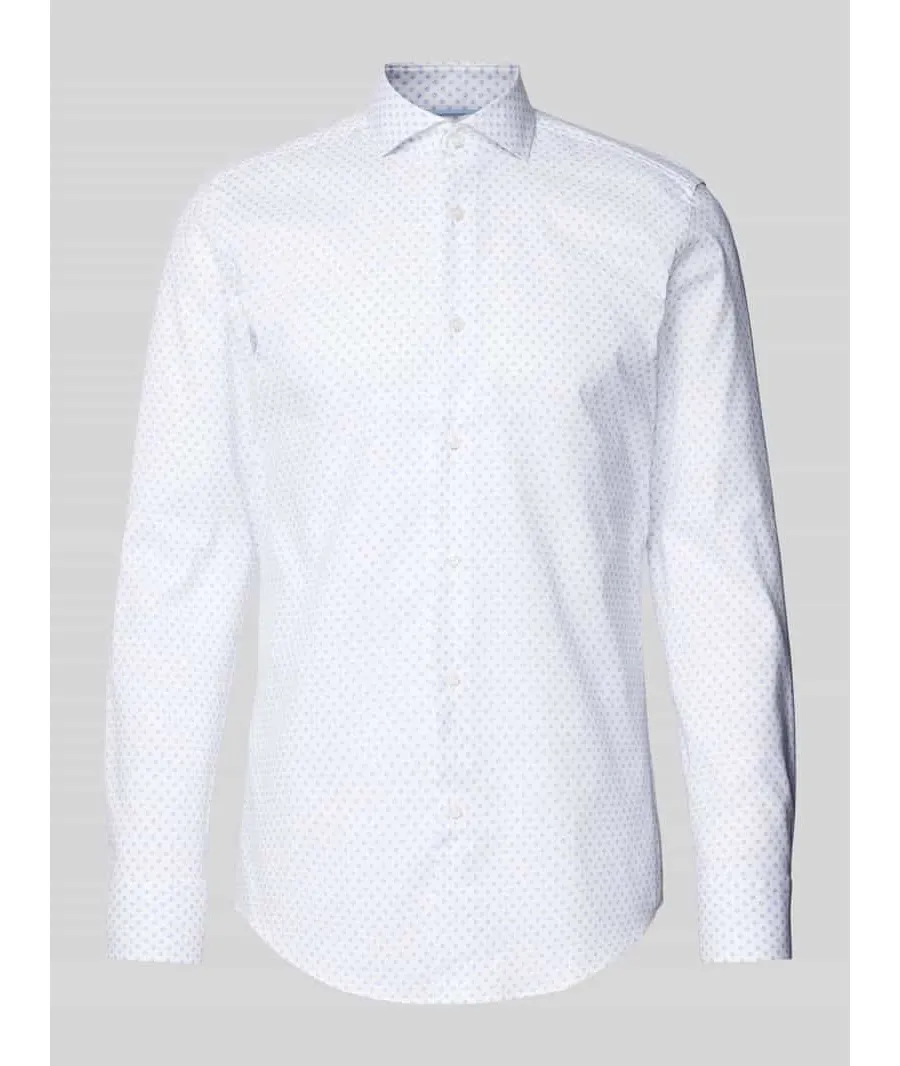 obrazek 1 Koszula biznesowa o kroju slim fit z kołnierzykiem typu cutaway model ‘Hank’