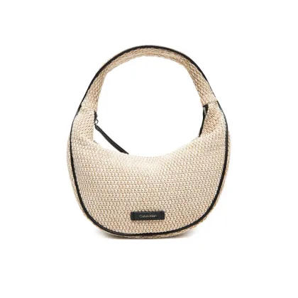 Zdjęcie Calvin Klein Torebka Pinched Raffia Medium Shoulder B LV04F3079G Beżowy