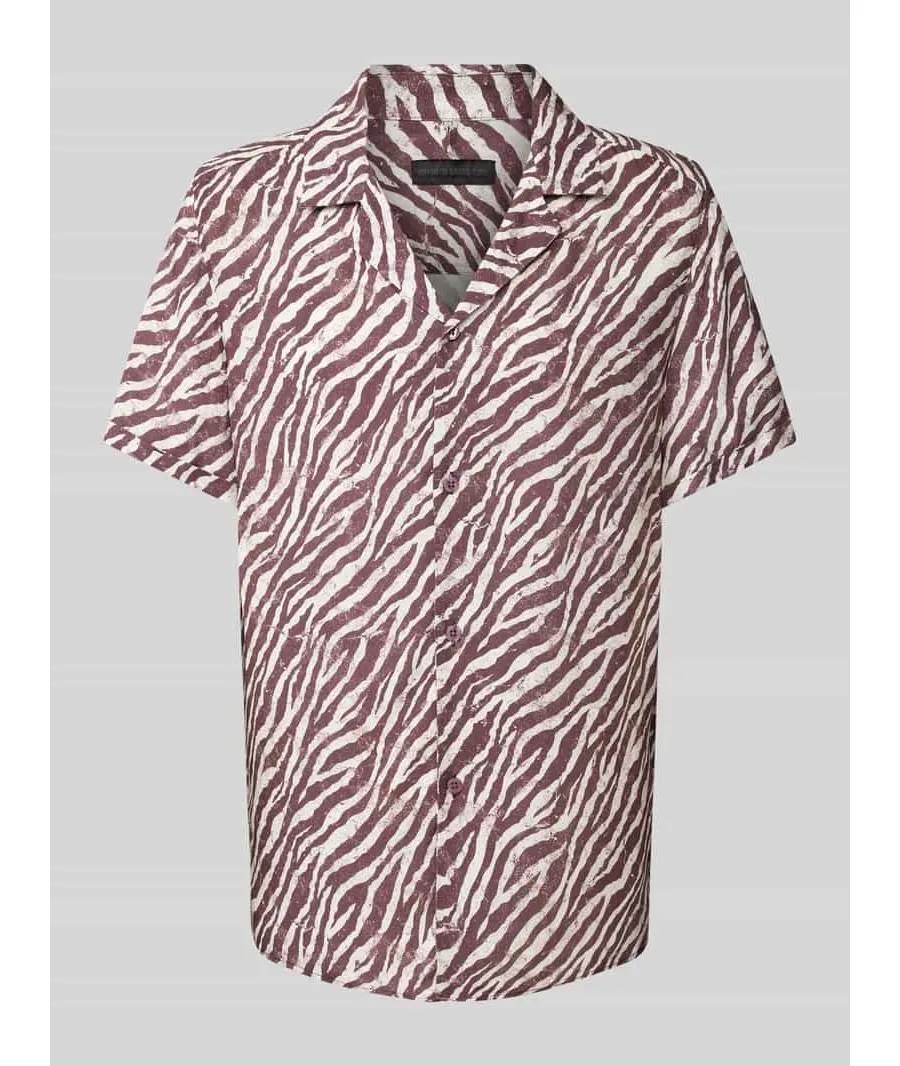obrazek 1 Koszula casualowa o kroju regular fit ze wzorem na całej powierzchni model ‘BIJAN’