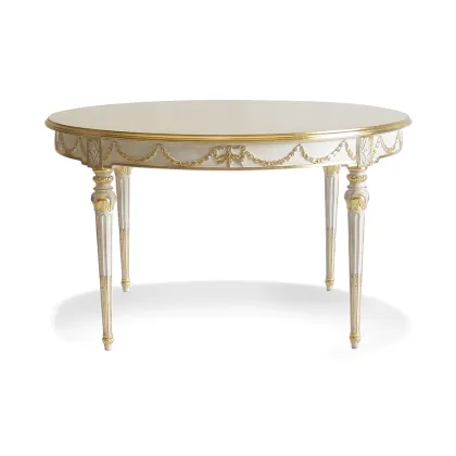 Picture Elegant table with carved decorations