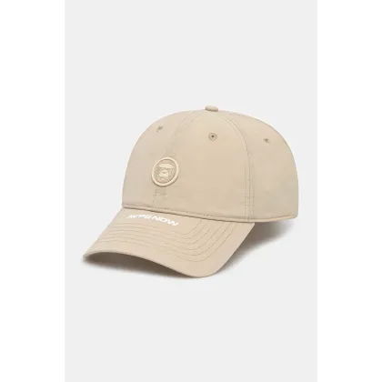 Zdjęcie AAPE czapka z daszkiem Now męska kolor beżowy gładka AAPCPM5176XXO