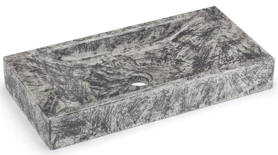 obrazek 1 Elegancka umywalka 60 cm SIRIUS BASIC – STONE, szary, lakier matowy