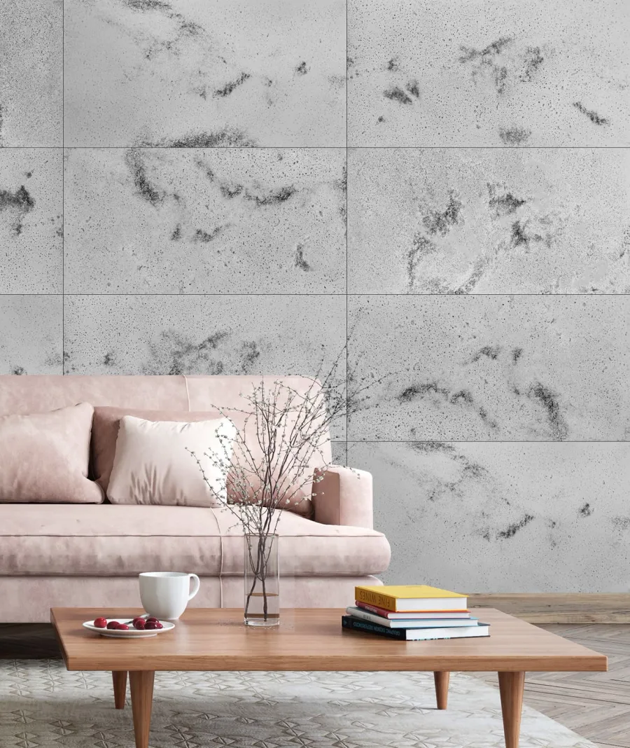 obrazek 1 100x50 cm DS - (jasny popiel, czarne kruszywo) - płyta beton architektoniczny ultralekka